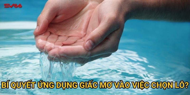 Tại sao cần hiểu mơ thấy nước đánh lô gì khi chơi tại SV66? 3 Bí quyết ứng dụng giấc mơ vào việc chọn lô?